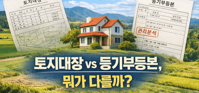 토지 거래 전 필수 확인 서류, 토지대장과 등기부등본 완벽 정리